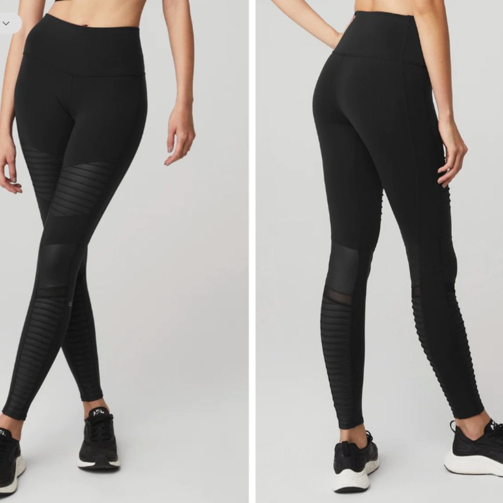 ALO high-waist moto leggings